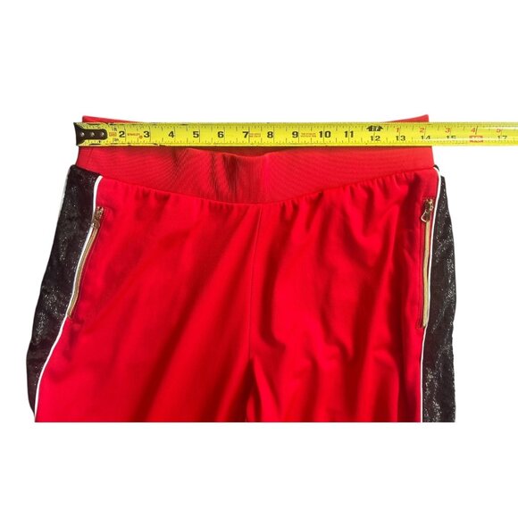 Victoria Sport Tear Away Track Pant Gold Snaps Black Stripe Size Small - Picture 6 of 11